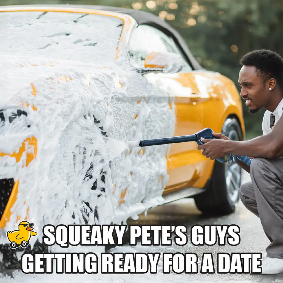 Squeaky Pete's guys getting ready for a date.